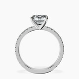 10kt White Gold Emily Eternity Lab Diamond Ring side right image one