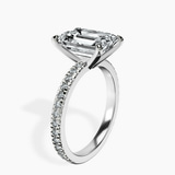 10kt White Gold Emily Eternity Lab Diamond Ring standing product image one