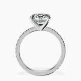 10kt White Gold Emily Eternity Lab Diamond Ring side right image one