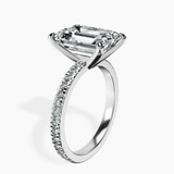 Platinum Emily Eternity Lab Diamond Ring standing product image one