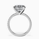 10kt White Gold Emily Eternity Lab Diamond Ring side right image one