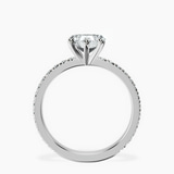 Platinum Emily Eternity Lab Diamond Ring side right image one