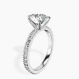 18ct White Gold Emily Eternity Lab Diamond Ring standing product image one