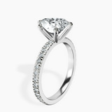 Platinum Emily Eternity Lab Diamond Ring standing product image one