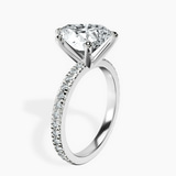 14kt White Gold Emily Eternity Lab Diamond Ring standing product image one