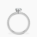 Platinum Emily Eternity Lab Diamond Ring side right image one
