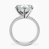 10kt White Gold Emily Eternity Lab Diamond Ring side right image one