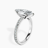 Platinum Emily Eternity Lab Diamond Ring standing product image one