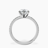 Platinum Emily Eternity Lab Diamond Ring side right image one