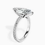 Platinum Emily Eternity Lab Diamond Ring standing product image one