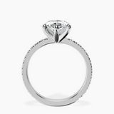 Platinum Emily Eternity Lab Diamond Ring side right image one