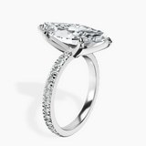 Platinum Emily Eternity Lab Diamond Ring standing product image one