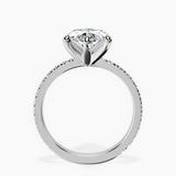 Platinum Emily Eternity Lab Diamond Ring side right image one