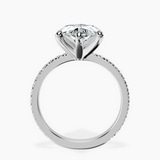Platinum Emily Eternity Lab Diamond Ring side right image one