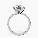 Platinum Emily Eternity Lab Diamond Ring side right image one