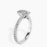 Platinum Emily Eternity Lab Diamond Ring standing product image one