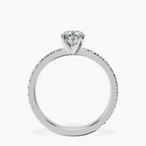 Platinum Emily Eternity Lab Diamond Ring side right image one