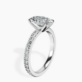Platinum Emily Eternity Lab Diamond Ring standing product image one