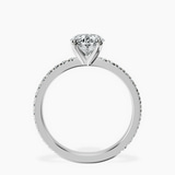 Platinum Emily Eternity Lab Diamond Ring side right image one