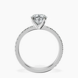 Platinum Emily Eternity Lab Diamond Ring side right image one