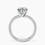 Platinum Emily Eternity Lab Diamond Ring side right image one
