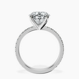 Platinum Emily Eternity Lab Diamond Ring side right image one