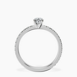 Platinum Emily Eternity Lab Diamond Ring side right image one