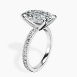 Platinum Emily Eternity Lab Diamond Ring standing product image one