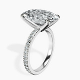 Platinum Emily Eternity Lab Diamond Ring standing product image one