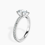 Platinum Emily Eternity Lab Diamond Ring standing product image one
