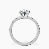 Platinum Emily Eternity Lab Diamond Ring side right image one