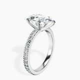 10kt White Gold Emily Eternity Lab Diamond Ring standing product image one