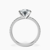 10kt White Gold Emily Eternity Lab Diamond Ring side right image one