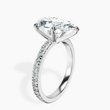 Platinum Emily Eternity Lab Diamond Ring standing product image one