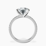 Platinum Emily Eternity Lab Diamond Ring side right image one