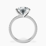 Platinum Emily Eternity Lab Diamond Ring side right image one