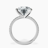 Platinum Emily Eternity Lab Diamond Ring side right image one