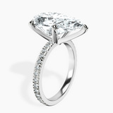 Platinum Emily Eternity Lab Diamond Ring standing product image one