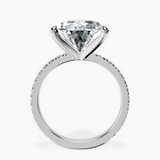 Platinum Emily Eternity Lab Diamond Ring side right image one