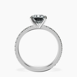 Platinum Emily Eternity Lab Diamond Ring side right image one