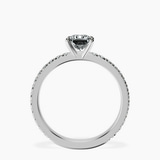 14kt White Gold Emily Eternity Lab Diamond Ring side right image one