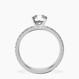 Platinum Emily Eternity Lab Diamond Ring side right image one