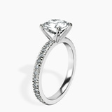 Platinum Emily Eternity Lab Diamond Ring standing product image one