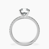 Platinum Emily Eternity Lab Diamond Ring side right image one