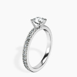 18kt White Gold Emily Eternity Lab Diamond Ring standing product image one