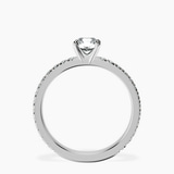 18kt White Gold Emily Eternity Lab Diamond Ring side right image one