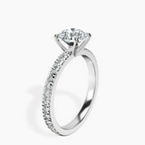 Platinum Emily Eternity Lab Diamond Ring standing product image one