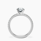 Platinum Emily Eternity Lab Diamond Ring side right image one