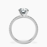 Platinum Emily Eternity Lab Diamond Ring side right image one