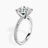 Platinum Emily Eternity Lab Diamond Ring standing product image one